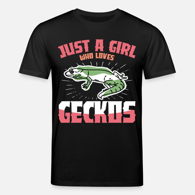 Gecko Vibes: Nur ein Mädchen - Stanley/Stella Unisex Bio-T-Shirt CREATOR  - Schwarz