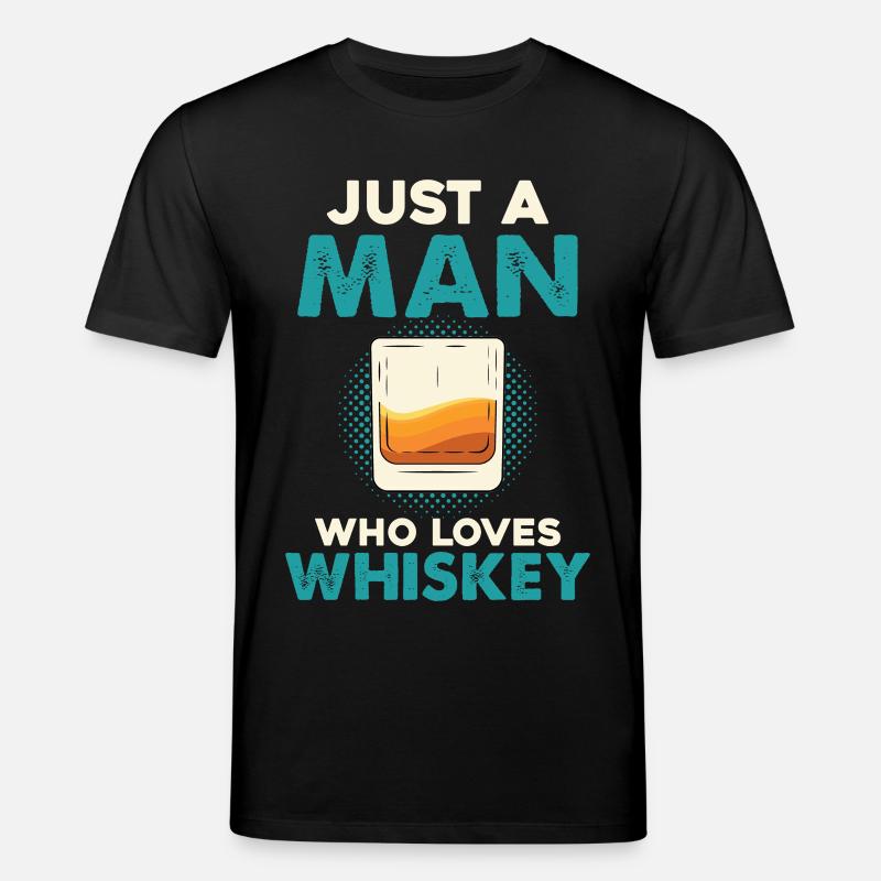 Nur ein Mann liebt Whiskey - Stanley/Stella Unisex Bio-T-Shirt CREATOR  - Schwarz