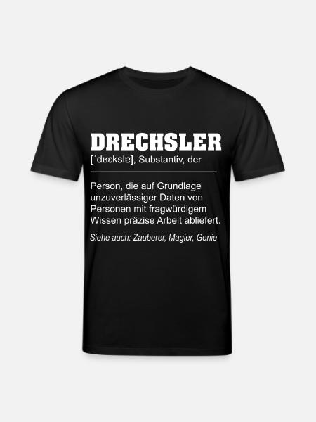 Definition Woodturner Funny - Stanley/Stella CREATOR Unisex Organic T-Shirt - black