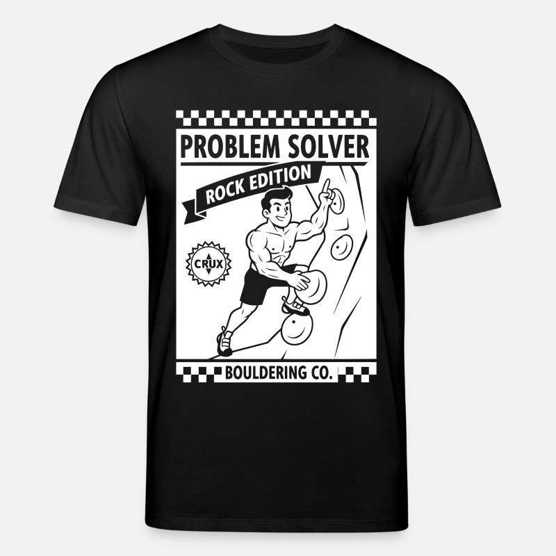 Problem Solver Rock Edition Kletterwand-Spaß - Stanley/Stella Unisex Bio-T-Shirt CREATOR - Schwarz