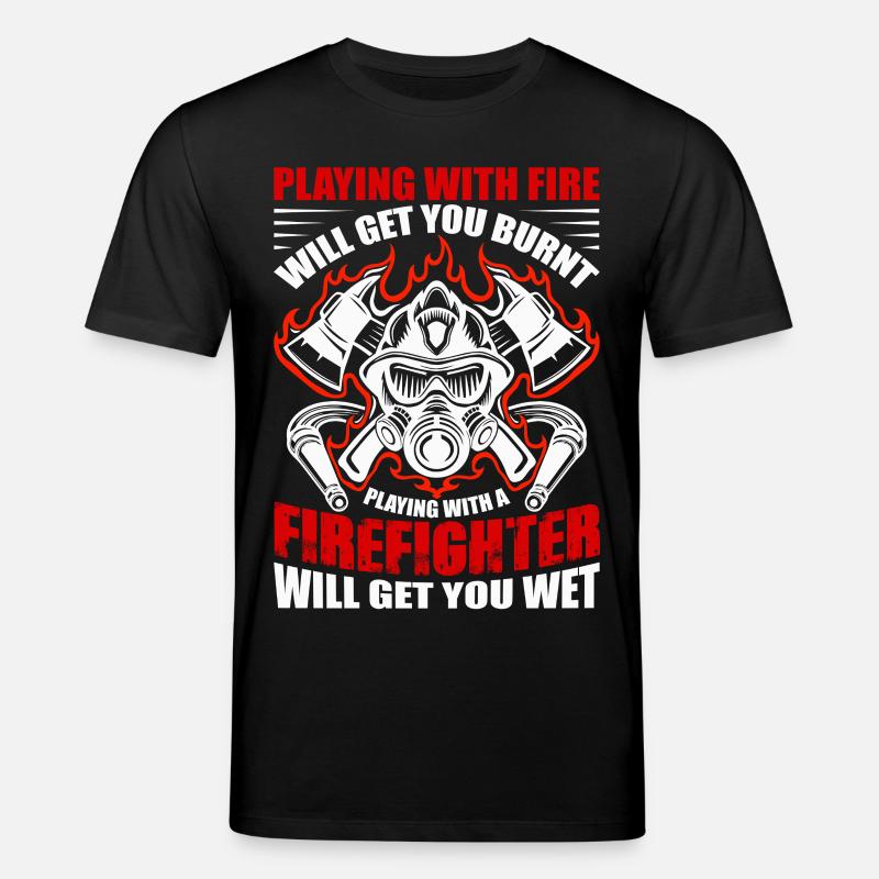 Feuerwehr - Stanley/Stella Unisex Bio-T-Shirt CREATOR - Schwarz