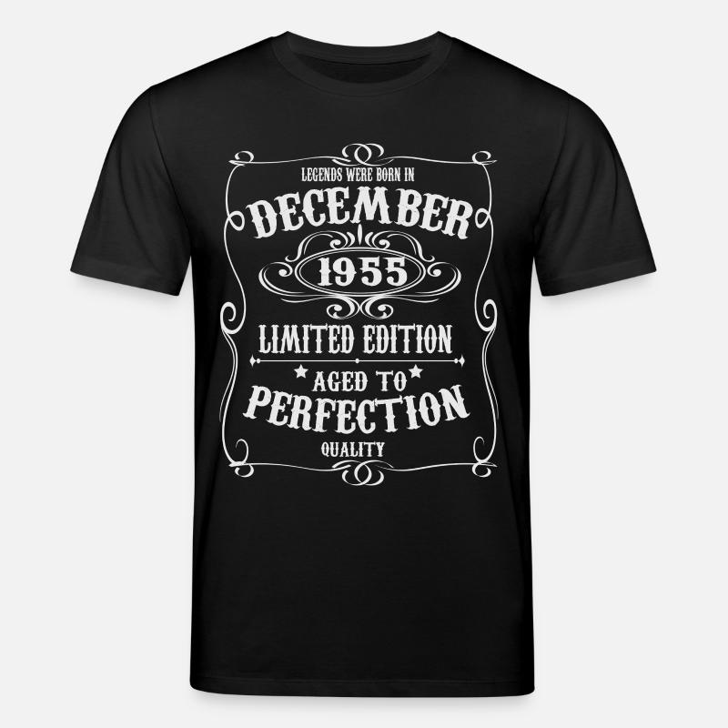 Legenden-wurden-im-Dezember-1955-geboren - Stanley/Stella Unisex Bio-T-Shirt CREATOR  - Schwarz