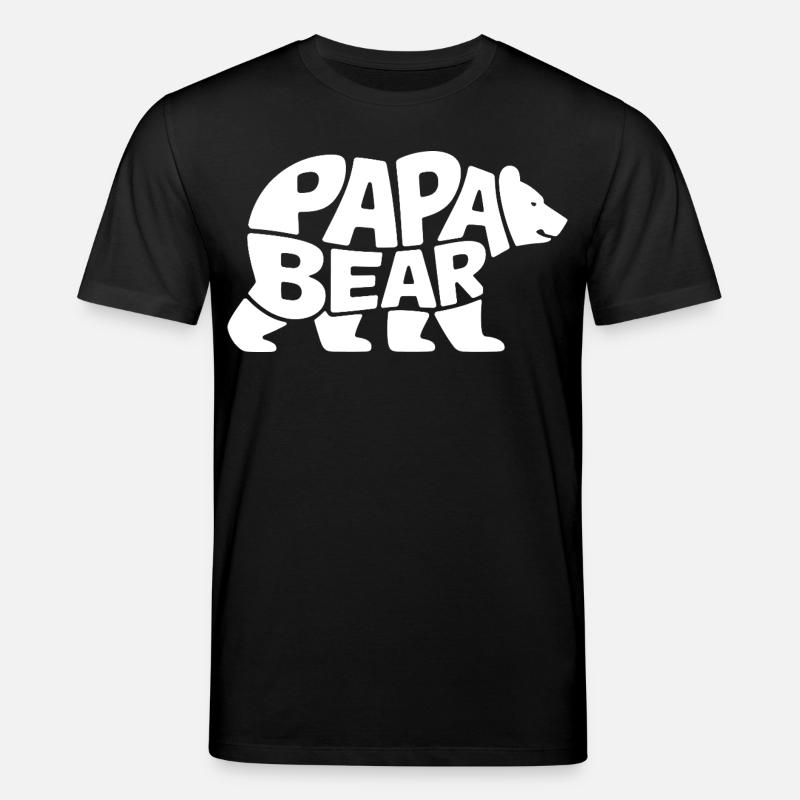 Papa Bear - Stanley/Stella Unisex Bio-T-Shirt CREATOR  - Schwarz