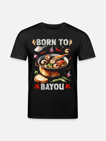 Nourriture du Bayou - T-shirt bio CREATOR Stanley/Stella Unisexe - noir