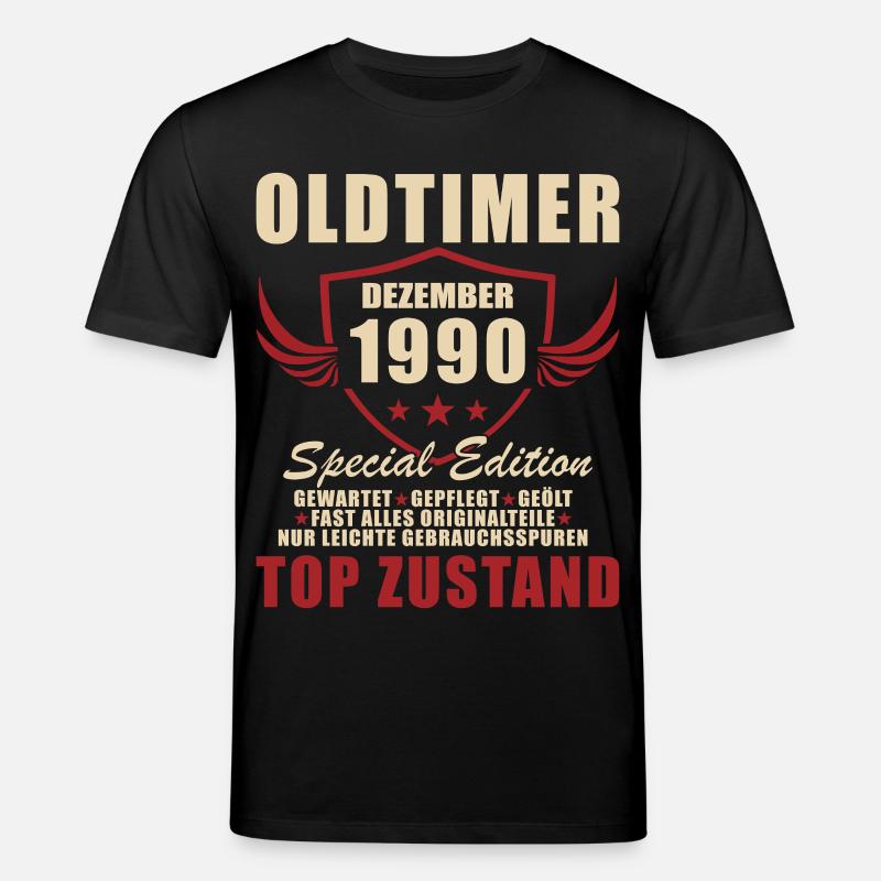 Oldtimer Dezember 1990 Sonderedition - Stanley/Stella Unisex Bio-T-Shirt CREATOR  - Schwarz