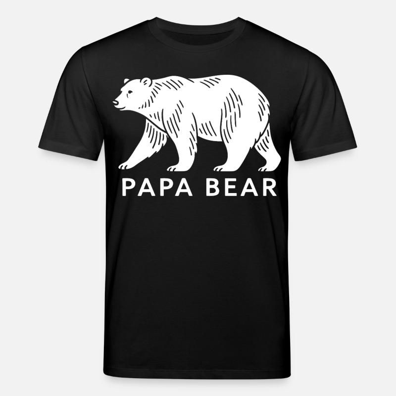 Papa Bear - Stanley/Stella Unisex Bio-T-Shirt CREATOR  - Schwarz