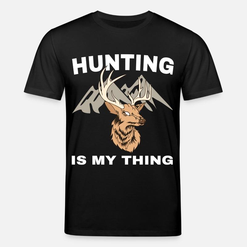 Jagd ist mein Ding - Stanley/Stella Unisex Bio-T-Shirt CREATOR  - Schwarz
