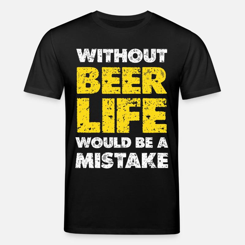 Ohne Bier wäre Leben ein Fehler - Stanley/Stella Unisex Bio-T-Shirt CREATOR  - Schwarz