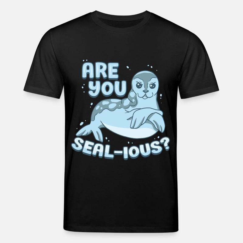 Phoques de la Groenpe Êtes-vous phoque ? - T-shirt bio CREATOR Stanley/Stella Unisexe - noir