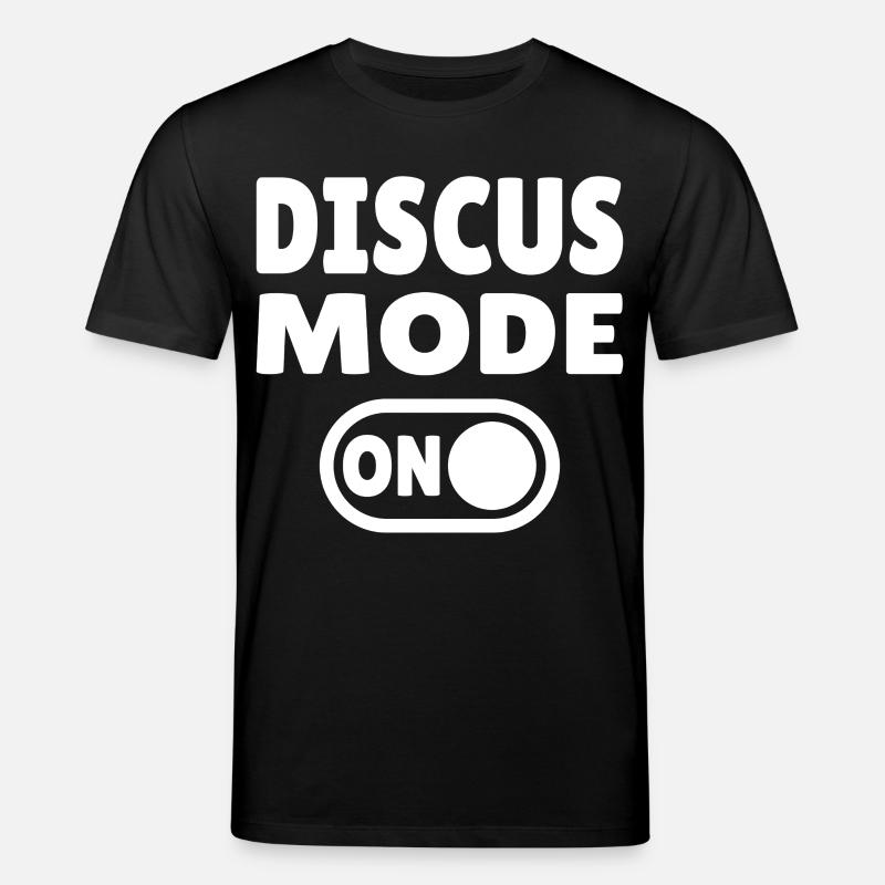 Discus Mode ON - Diskuswerfer - Stanley/Stella Unisex Bio-T-Shirt CREATOR  - Schwarz