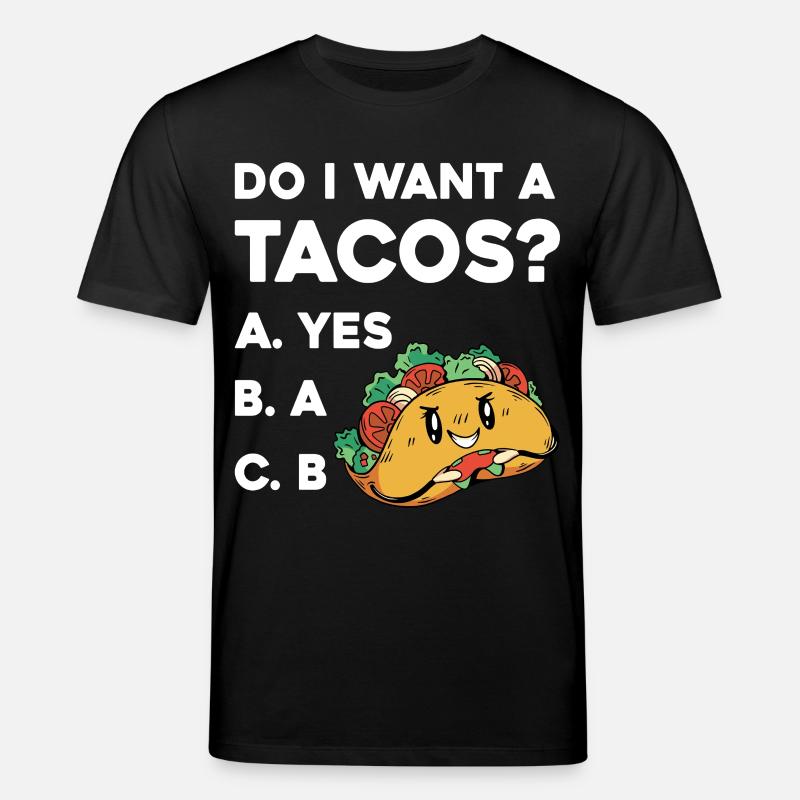 Taco Frage: Ja Oder Nein - T-shirt bio CREATOR Stanley/Stella Unisexe - noir