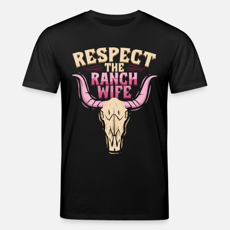 Ehefrau eines Bauern Mutter - Stanley/Stella Unisex Bio-T-Shirt CREATOR  - Schwarz