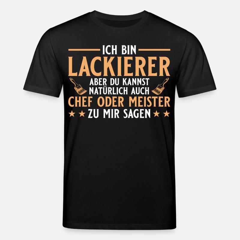 Maler Handwerker Chef oder Meister - Lackierer - Stanley/Stella Unisex Bio-T-Shirt CREATOR  - Schwarz