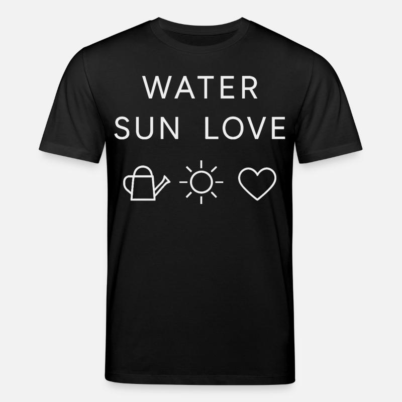Wasser Sonne Liebe Statement - Stanley/Stella Unisex Bio-T-Shirt CREATOR - Schwarz
