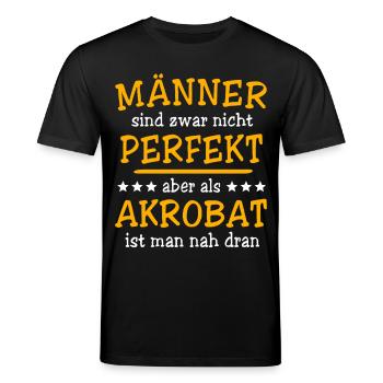 Acrobaties acrobatiques - T-shirt bio CREATOR Stanley/Stella Unisexe - noir - Devant - Alina (178cm) & Michal (187cm)