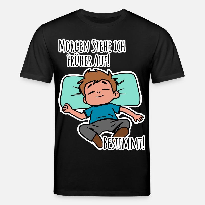 Morgenmuffel? Früh aufstehen oder faulenzen? - Stanley/Stella Unisex Bio-T-Shirt CREATOR  - Schwarz