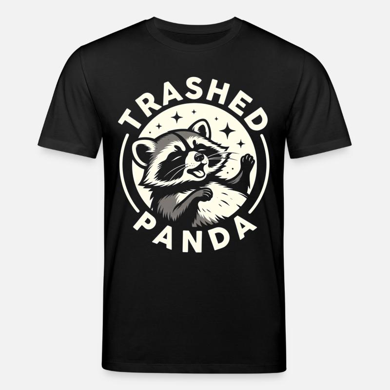 Drôle de mème panda Panda - T-shirt bio CREATOR Stanley/Stella Unisexe - noir