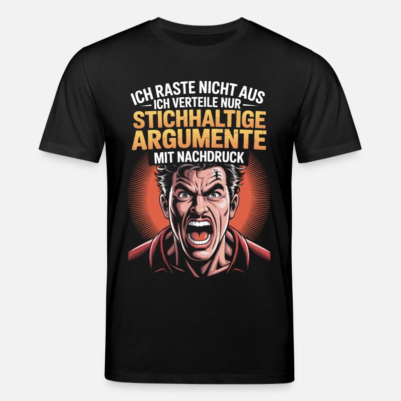 Stichhaltige Argumente Comic Mann - Stanley/Stella Unisex Bio-T-Shirt CREATOR - Schwarz