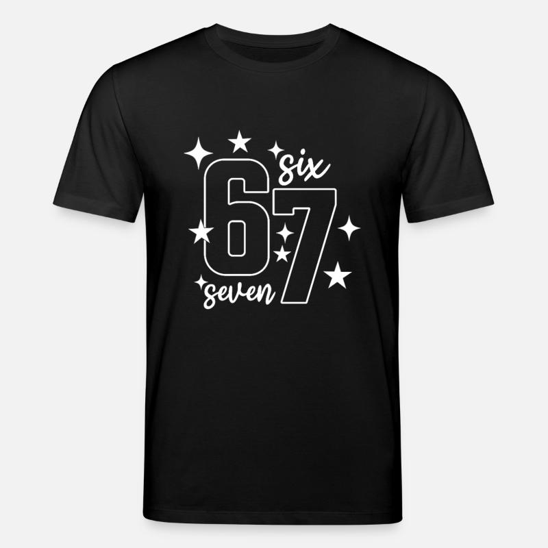 67 - Six Seven SixSeven 6-7 - Stanley/Stella Unisex Bio-T-Shirt CREATOR - Schwarz