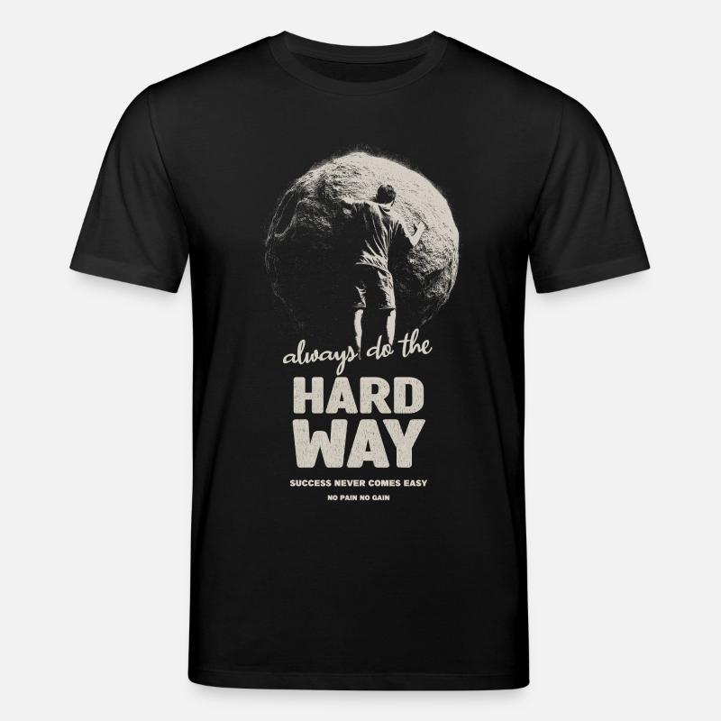 Harter Weg - Stanley/Stella Unisex Bio-T-Shirt CREATOR  - Schwarz