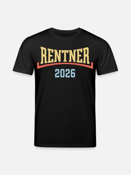 Retirees 2026 (Pension/Retirement/Concave/3C) - Stanley/Stella CREATOR Unisex Organic T-Shirt - black