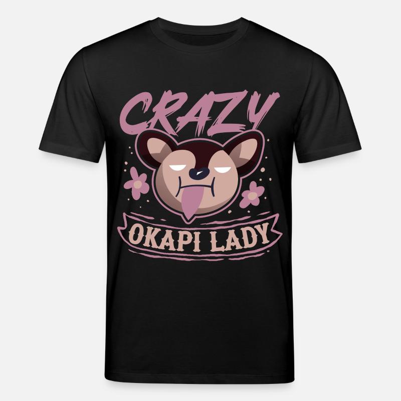 Dame Okapi Folle - T-shirt bio CREATOR Stanley/Stella Unisexe - noir