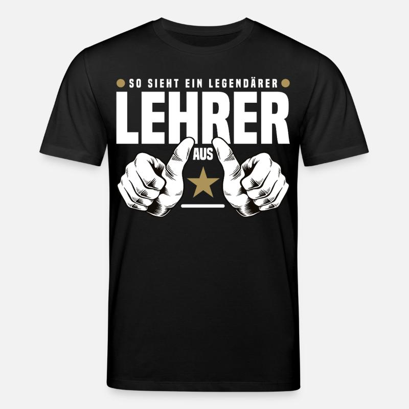 Legendärer Lehrer - Stanley/Stella Unisex Bio-T-Shirt CREATOR  - Schwarz