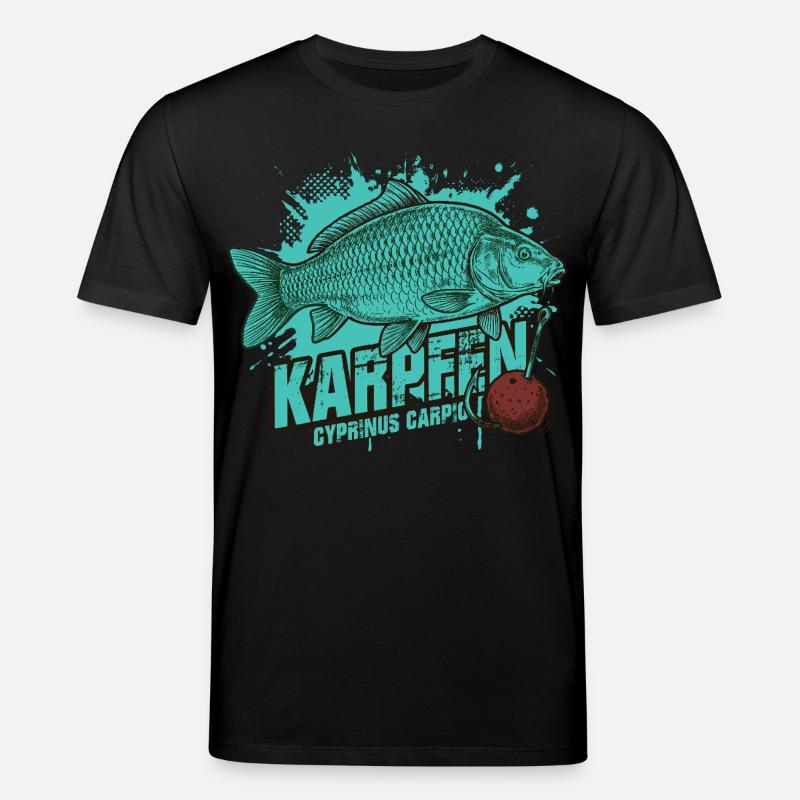 Karpfen – Der König des Sees - Stanley/Stella Unisex Bio-T-Shirt CREATOR  - Schwarz