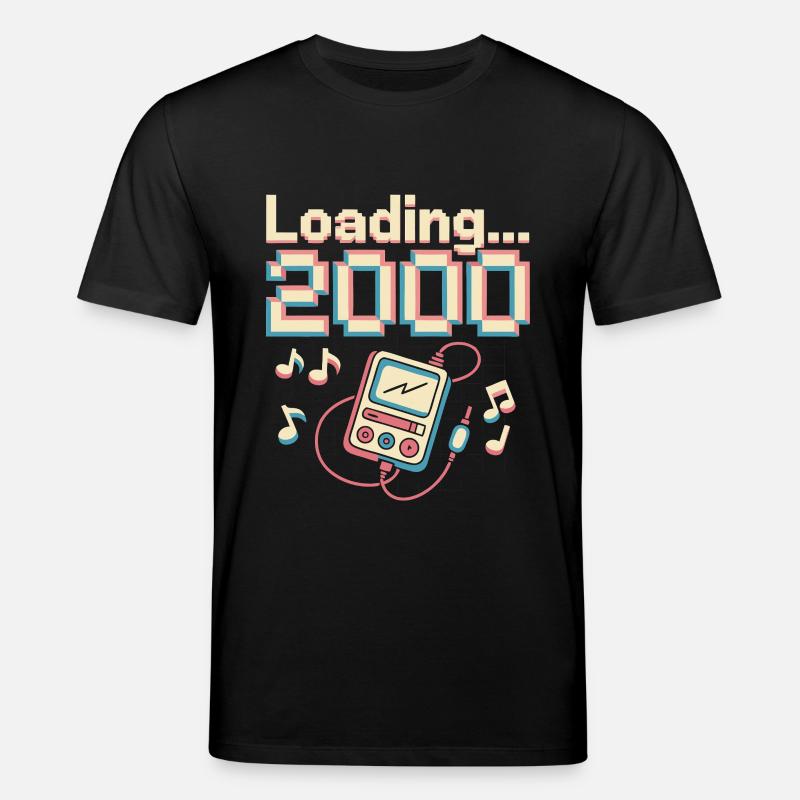 Conception de pixels Y2K – Chargement 2000 - T-shirt bio CREATOR Stanley/Stella Unisexe - noir