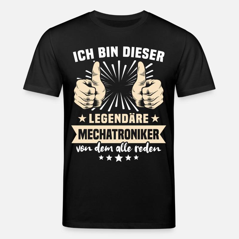 Mechatroniker Sprüche - Stanley/Stella Unisex Bio-T-Shirt CREATOR  - Schwarz