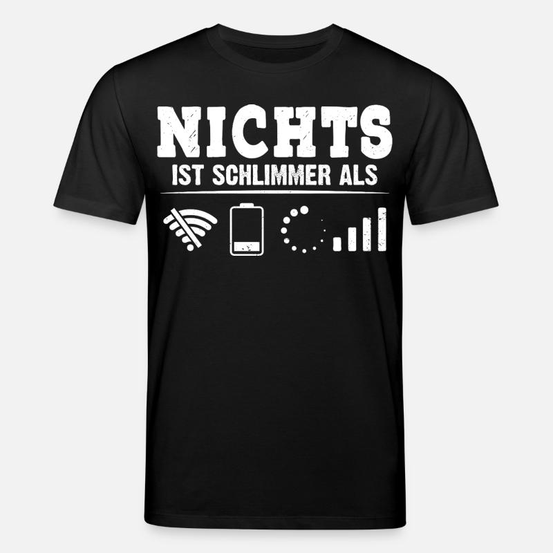Coder NICHTS IST SCHLIMMER ALS LUSTIG - Stanley/Stella Unisex Bio-T-Shirt CREATOR  - Schwarz