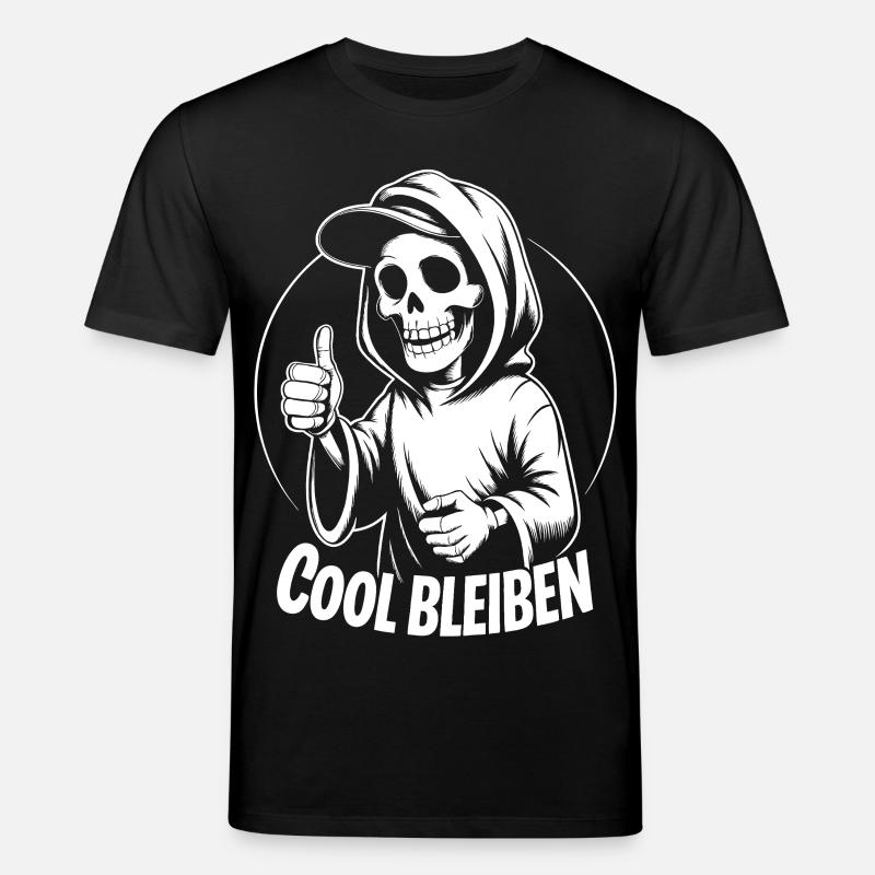 Pouce levé avec capuche squelette - T-shirt bio CREATOR Stanley/Stella Unisexe - noir