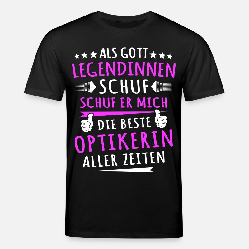 Optikerin Sprüche - Stanley/Stella Unisex Bio-T-Shirt CREATOR  - Schwarz