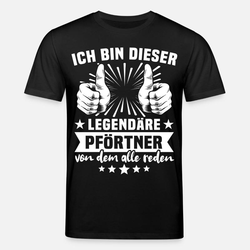 Pförtner Legende - Stanley/Stella Unisex Bio-T-Shirt CREATOR  - Schwarz