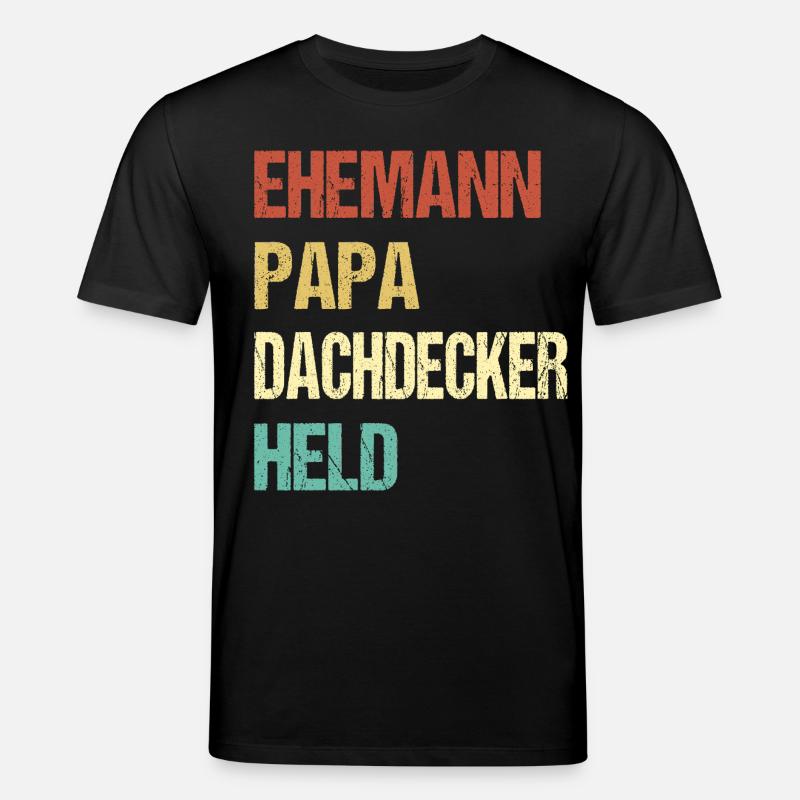 Papa couvreur - T-shirt bio CREATOR Stanley/Stella Unisexe - noir