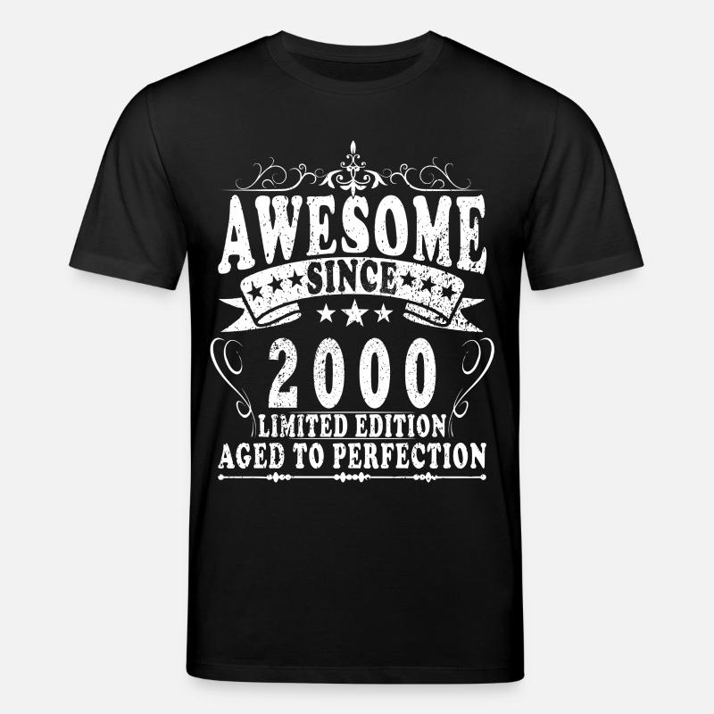 Aged to Perfection 2000 - Stanley/Stella Unisex Bio-T-Shirt CREATOR  - Schwarz