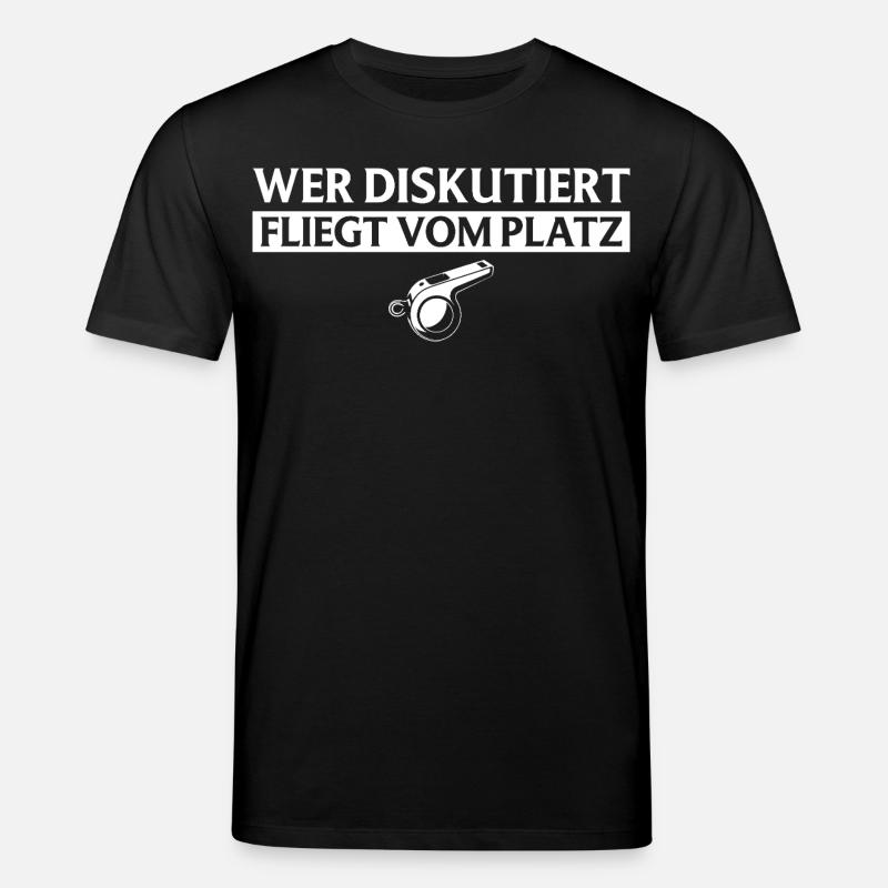 Referee - Who discusses flies referee - Stanley/Stella CREATOR Unisex Organic T-Shirt - black