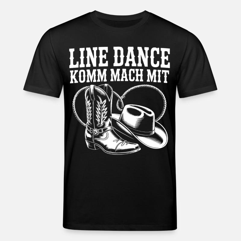 Line Dance Komm mach mit - Stanley/Stella Unisex Bio-T-Shirt CREATOR - Schwarz