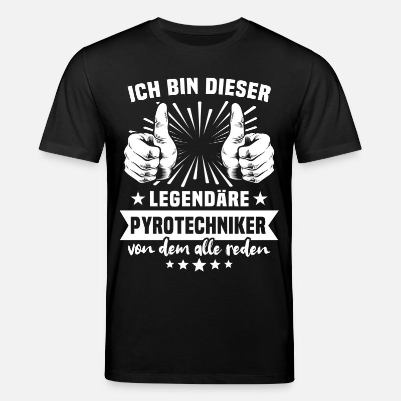 Pyrotechniker Legende - Stanley/Stella Unisex Bio-T-Shirt CREATOR  - Schwarz