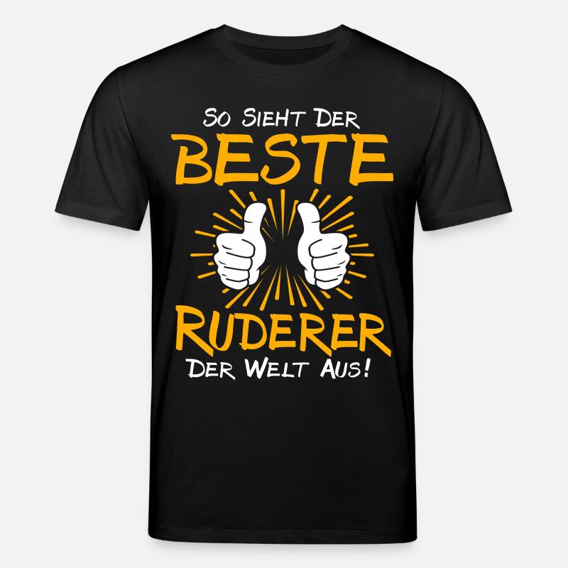Ruderer Geschenkidee - Stanley/Stella Unisex Bio-T-Shirt CREATOR  - Schwarz