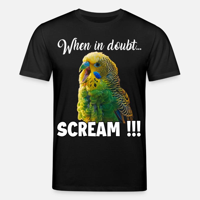 Cadeaux créatifs Bird Friends Perruche - T-shirt bio CREATOR Stanley/Stella Unisexe - noir