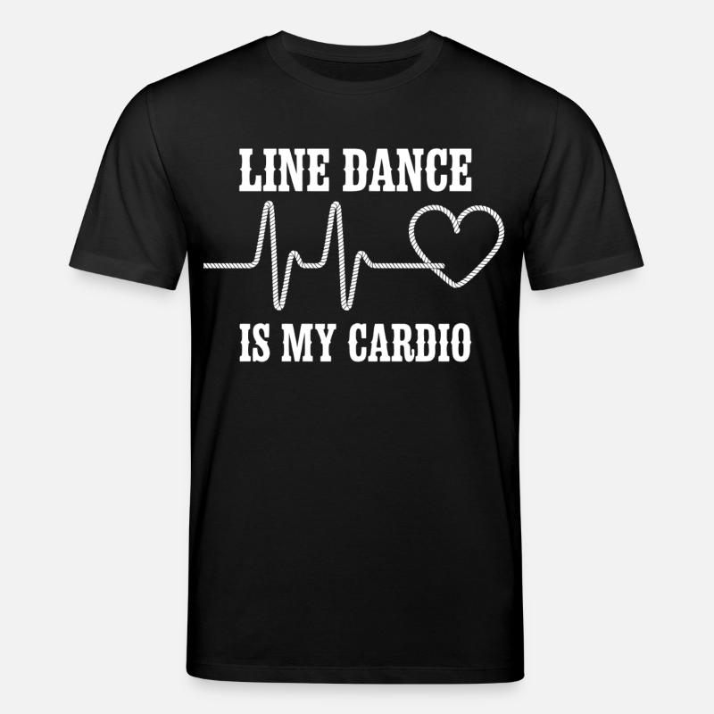 Line Dance Cardio Herz - Stanley/Stella Unisex Bio-T-Shirt CREATOR  - Schwarz