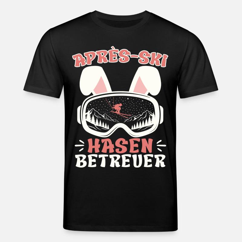 Après-ski RABBIT SUPERVISOR Fun - Stanley/Stella CREATOR Unisex Organic T-Shirt - black