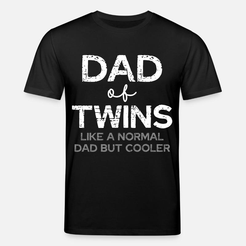 Vater Zwillinge – Cooler Dad - Stanley/Stella Unisex Bio-T-Shirt CREATOR  - Schwarz
