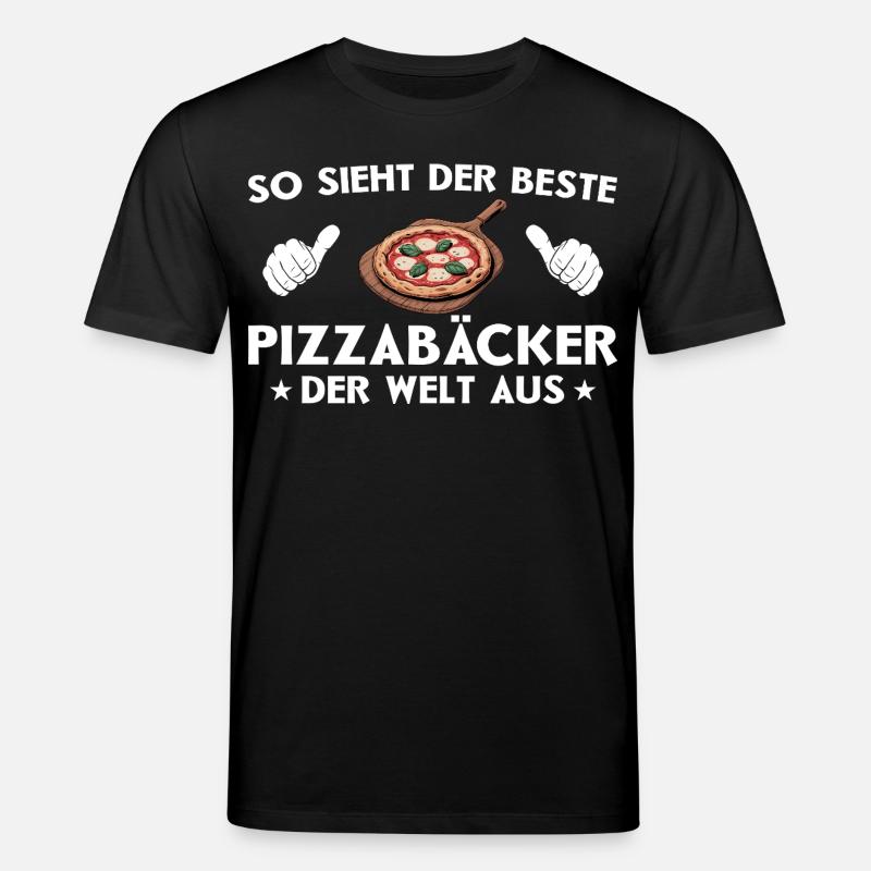 Meilleure pizza pizza idée cadeau - T-shirt bio CREATOR Stanley/Stella Unisexe - noir