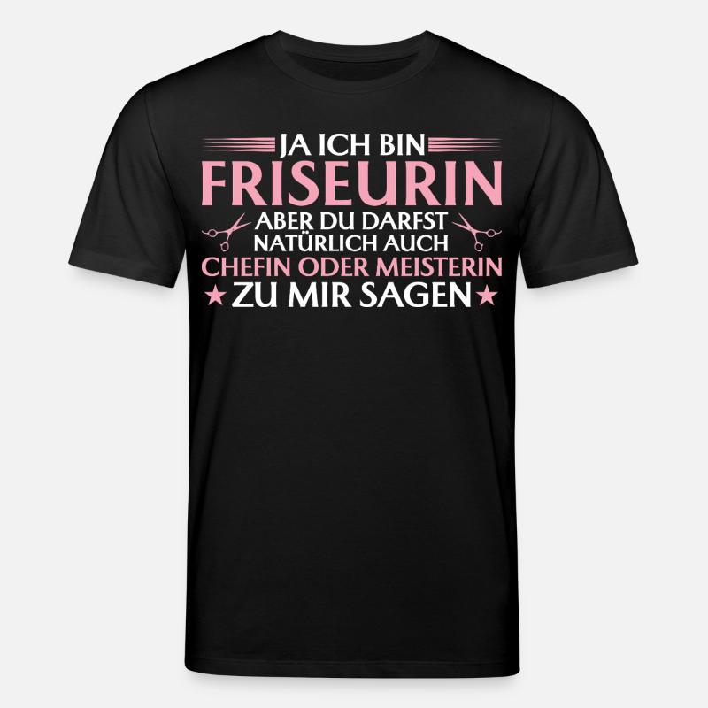 Friseurin Chefin oder Meisterin - Stanley/Stella Unisex Bio-T-Shirt CREATOR  - Schwarz