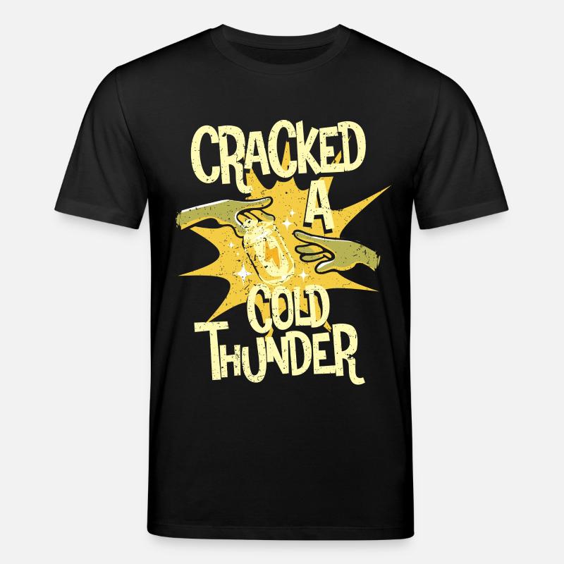 Energy Drink Cracked A Cold Thunder - Stanley/Stella Unisex Bio-T-Shirt CREATOR - Schwarz