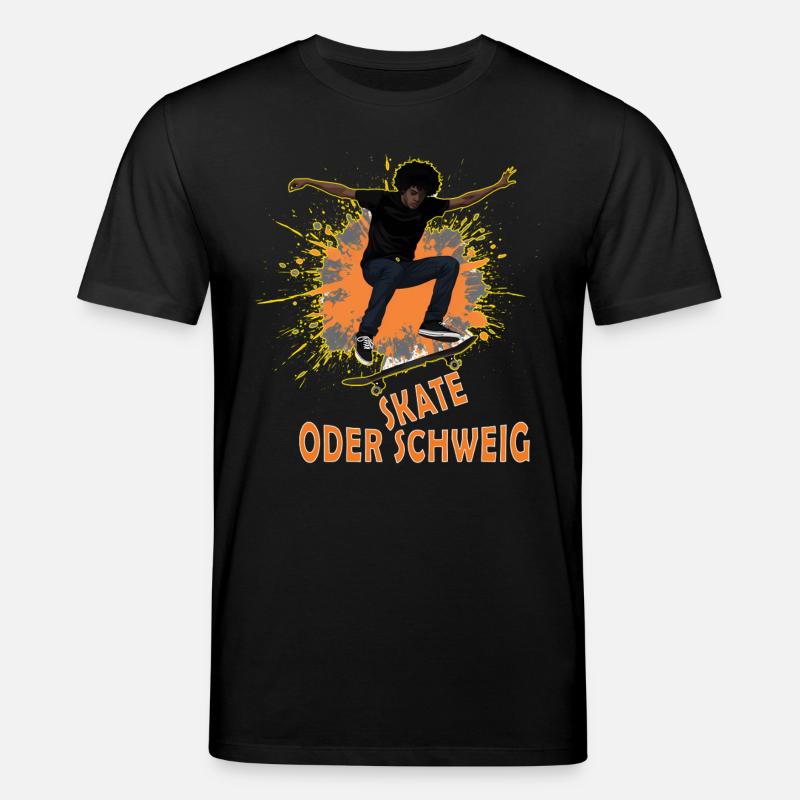 Skate Oder Schweig Splash - Stanley/Stella Unisex Bio-T-Shirt CREATOR  - Schwarz