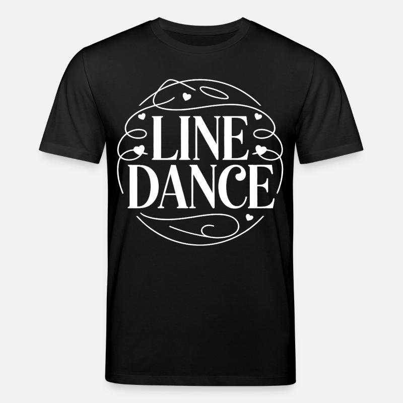Line Dance Herz Ornament - Stanley/Stella Unisex Bio-T-Shirt CREATOR  - Schwarz