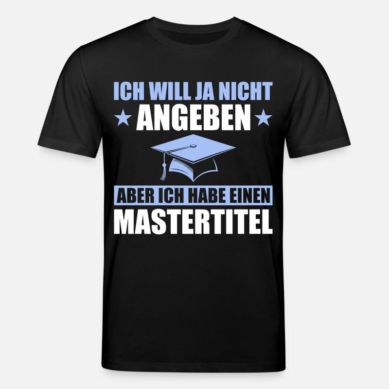 Mastertitel Studium Abschluss Masterprüfung - Stanley/Stella Unisex Bio-T-Shirt CREATOR  - Schwarz